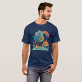 幻想的な森の仲間たちのギフト Tシャツ (正面フル)