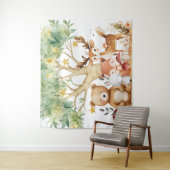 幻想的な森の動物の背景 タペストリー (インサイチュ)