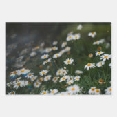 幻想的な森の植物画、3枚組のアート写真 ラッピングペーパーシート (正面2)