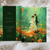 幻想的な森の結婚式招待状 招待状