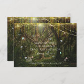 幻想的な森の蝶の光 セーブザデート (正面/裏面)