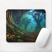 幻想的な森林地帯の影 マウスパッド (マウス)