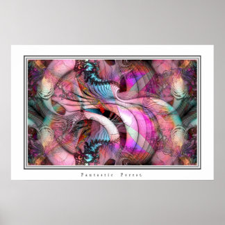 幻想的な森。 ポスター