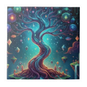 "幻想的な森 – 架空の旅" タイル (正面)