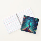 "幻想的な森 – 架空の旅" ノートブック (内部)