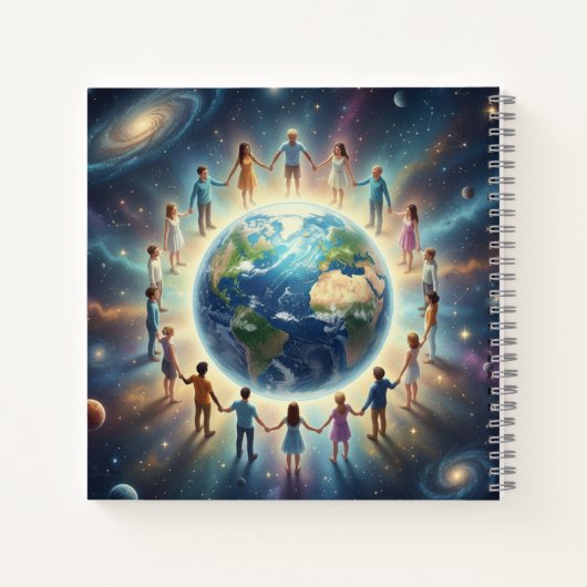 "幻想的な森 – 架空の旅" ノートブック (裏面)