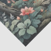 幻想的な植物と花の森のティシューペーパー 薄葉紙 (詳細)