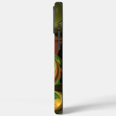 幻想的な植物の抽象的なグリーンサビ色ブラウンのフラクタル Case-Mate iPhoneケース (裏面 / 左)