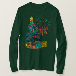 幻想的な水の色のクリスマスパーソナライズされた Tシャツ