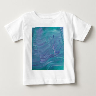 幻想的な水中世界ユニークカラフルアブストラクトアート ベビーTシャツ