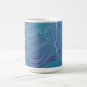 幻想的な水中世界ユニークカラフル抽象芸術 コーヒーマグカップ (中央)