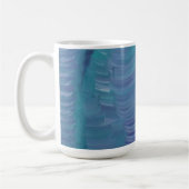 幻想的な水中世界ユニークカラフル抽象芸術 コーヒーマグカップ (左)