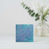 幻想的な水中世界 ユニークでカラフルな抽象芸術 コーリングカード (スタンド正面)