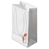 幻想的な水彩の森のキノコ スモールペーパーバッグ (正面アングル)