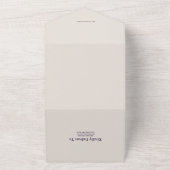 幻想的な水彩ビーチデスティネーションウェディング オールインワン招待状 (外側)