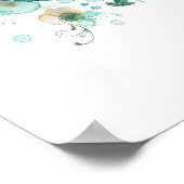 幻想的な水彩人魚アートプリント ポスター (角)