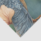幻想的な水彩庭園と鳥のデコパージュ 薄葉紙 (詳細)