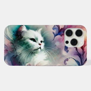 幻想的な水彩猫 iPhone 15 PRO MAXケース