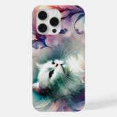 幻想的な水彩猫 iPhoneケース (裏面)