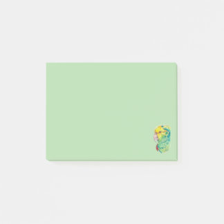 幻想的な水彩画のオウム Post-it ´ ノート ポストイット