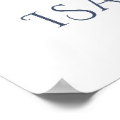 幻想的な水彩画のクジラと魚たち ポスター (角)