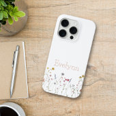 幻想的な水彩画の野の花 iPhoneケース