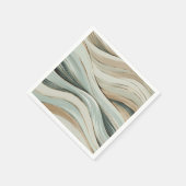 幻想的な波 スタンダードカクテルナプキン (角)