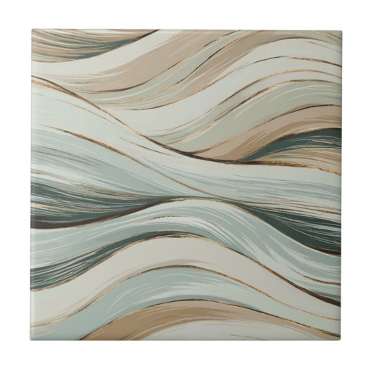 幻想的な波 タイル (正面)