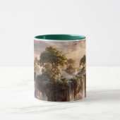 幻想的な浮島と滝 マグカップ (中央)