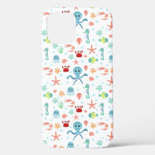 幻想的な海の中の生き物たち Case-Mate iPhoneケース (裏面)