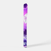 幻想的な海の月夜 – Violet Tide iPhone 15ケース (右側面)