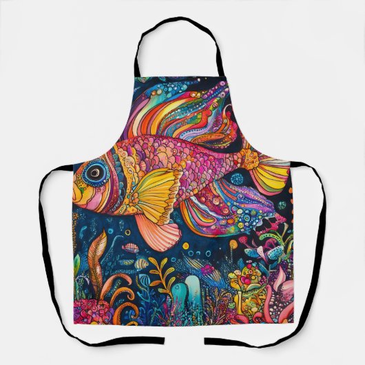 幻想的な海の魚 4 エプロン (正面)