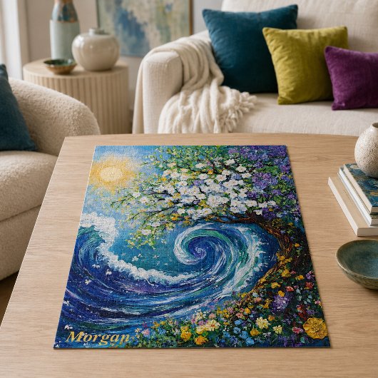幻想的な海洋の波 | 印象派の絵画 ジグソーパズル