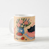 幻想的な温かみのある陶磁器コーヒーマグ コーヒーマグカップ (正面左)