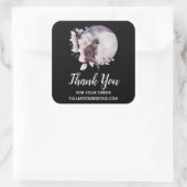 幻想的な満月ビジネスの黒猫 スクエアシール (バッグ)