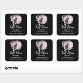 幻想的な満月ビジネスの黒猫 スクエアシール (シート)