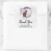 幻想的な満月ビジネスの黒猫 スクエアシール (バッグ)