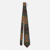 幻想的な炎の目のスピリチュアルアートネックタイ ネクタイ (裏面)