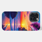 幻想的な熱帯ビーチ2 iPhoneケース (裏面横)
