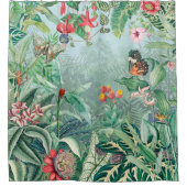 幻想的な熱帯雨林の楽園 シャワーカーテン (正面)