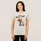 幻想的な牛 トライブレンドＴシャツ (正面全面)