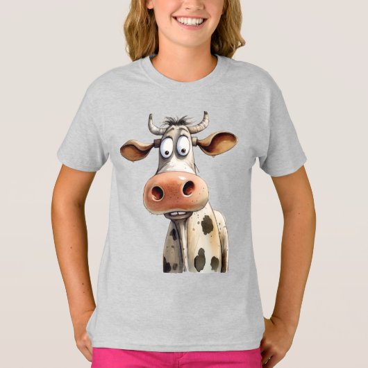 幻想的な牛 Tシャツ (正面)