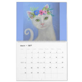 幻想的な猫のアート 2027 カレンダー (3月 2027)