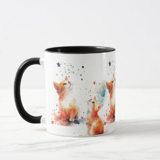 幻想的な猫のコーヒーマグ マグカップ