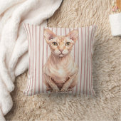 幻想的な猫の肖像ピローカバー クッション (ブランケット)
