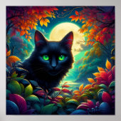 幻想的な猫の芸術ポスター ポスター (正面)