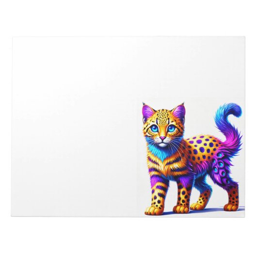 幻想的な猫 ノートパッド (正面)