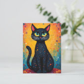 幻想的な猫 ポストカード (スタンド正面)