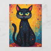 幻想的な猫 ポストカード (正面)