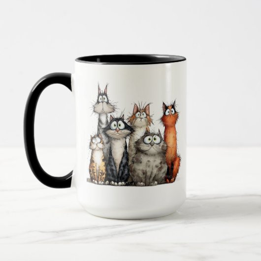 幻想的な猫 マグカップ (左)